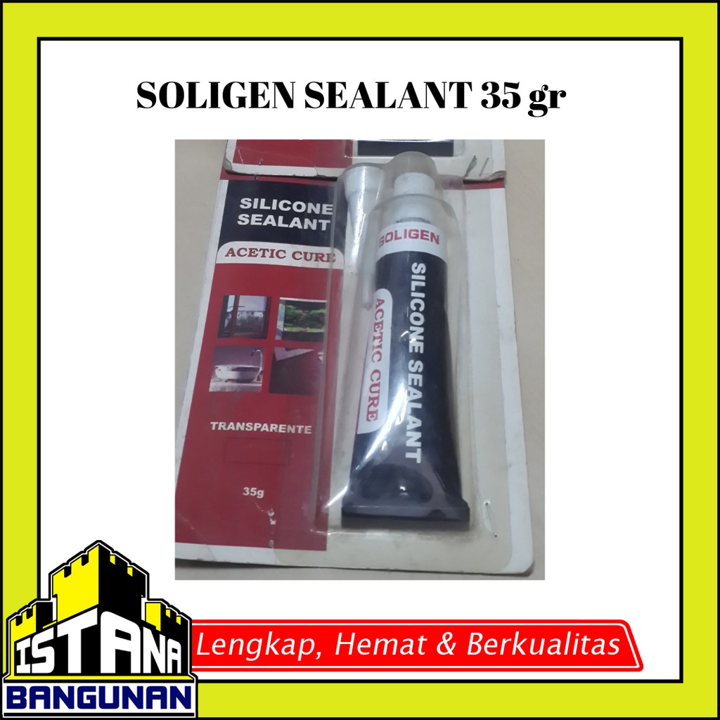 lem kaca sealant merek soligen