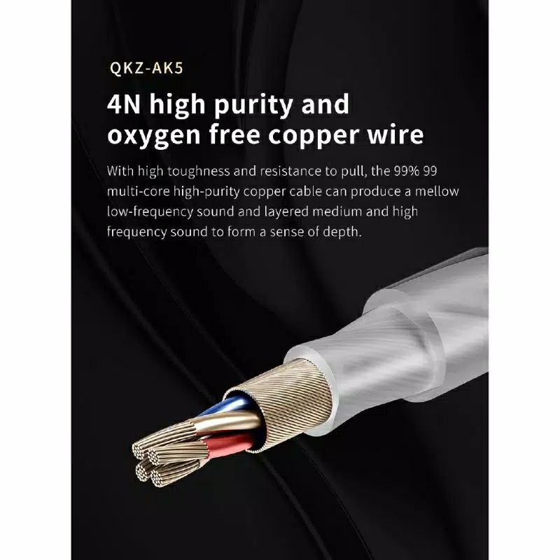 QKZ AK5 earphone Sport stereo bass music telfon headset mic original