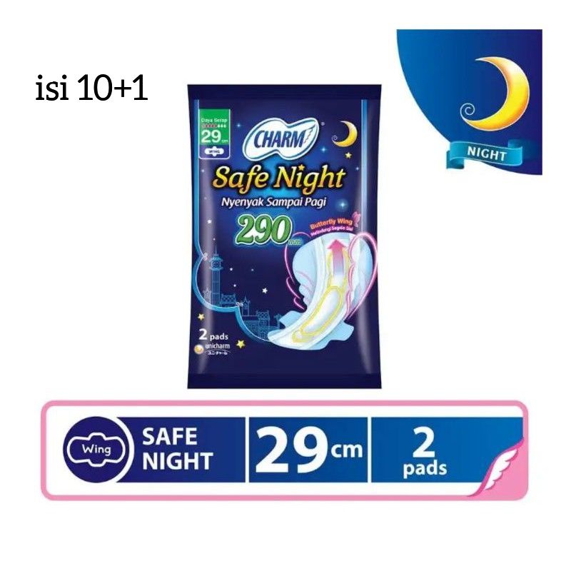CHARM SAFE NIGHT 29CM BELI 10 GRATIS 1/CHARM RENCENG 2 PADS