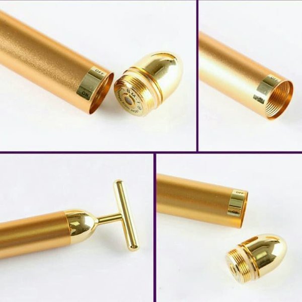 Alat Penirus Wajah Facelift 24K Face Tool Massager V Shape Beauty Bar Golden Meniruskan Pipi