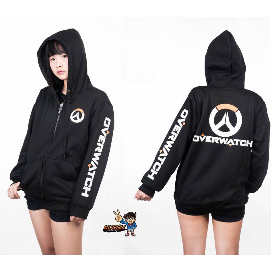 Kudou x Metro - Jaket Gamer Overwatch Black Unisex