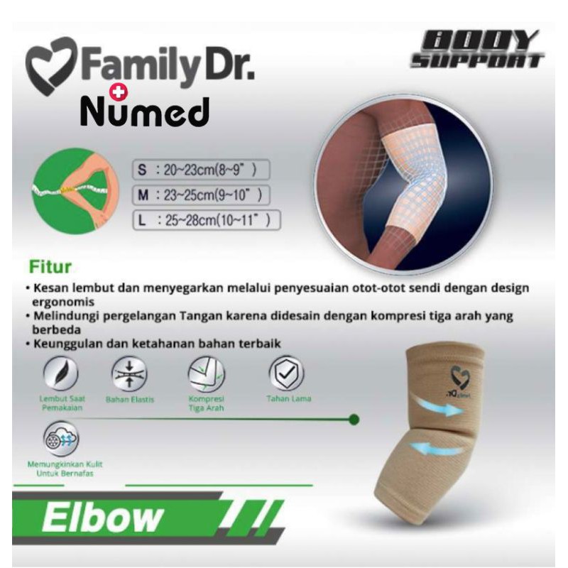 Elbow Support Basic Original Family Dr / Pelindung Siku