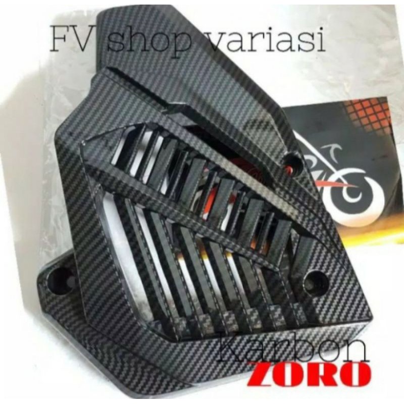 COVER TUTUP RADIATOR VARIO 150 125 NEW CARBON