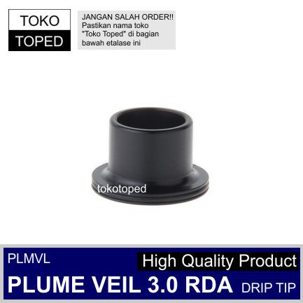 PLUME VEIL 3.0 RDA Wide Bore Drip Tip | PLMVL V3 plum