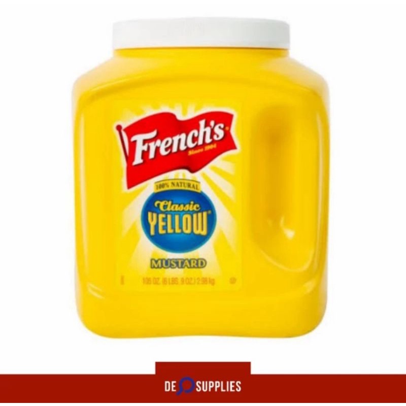 

French's Classic Yellow Mustard 2.98kg - French Saus USA Mustad Kuning 105oz