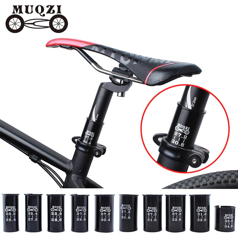 Seat Post Reducing Sleeve Adapter Adjust Diameter - MU2 - Black - 27.2-31.6mm