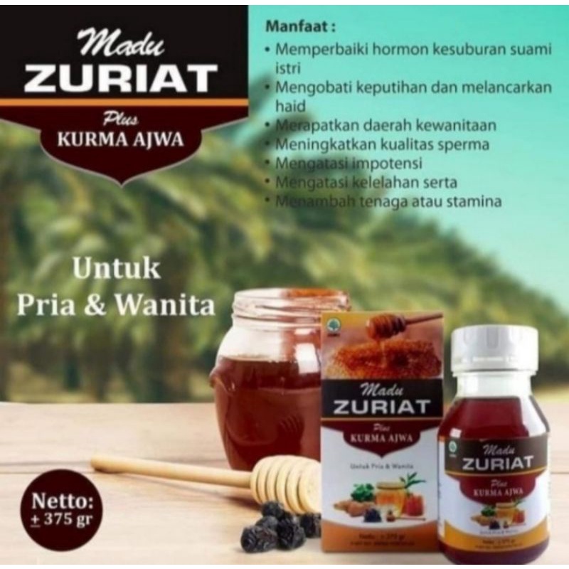 

Madu Zuriyat Plus Kurma Ajwa ZURIYAT HERBAL 21