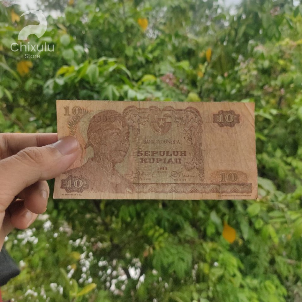 Uang Kertas Kuno Rp10 ( 10 rupiah ) Sudirman Tahun 1968 | Uang Lama Indonesia