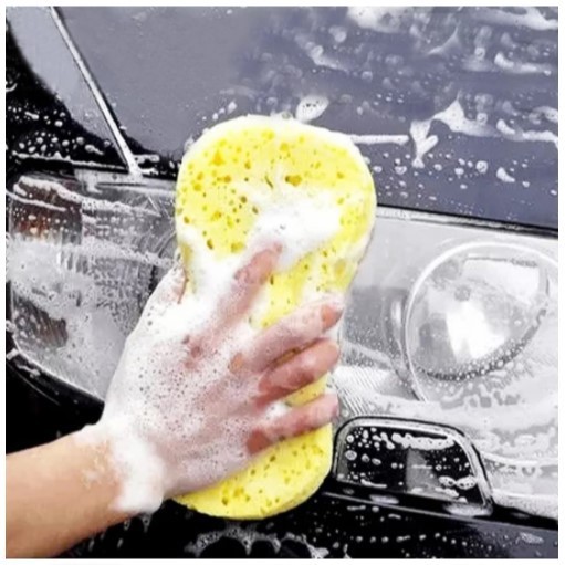 Sponge Busa Cuci Mobil Motor Piring Kuning Busa Foam Spon Wash Tebal