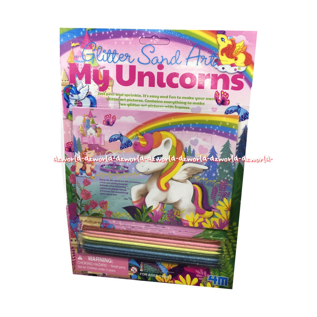 4M Glitter Sand Art My Unicorn Mainan Menghias Pasar Kuda Poni