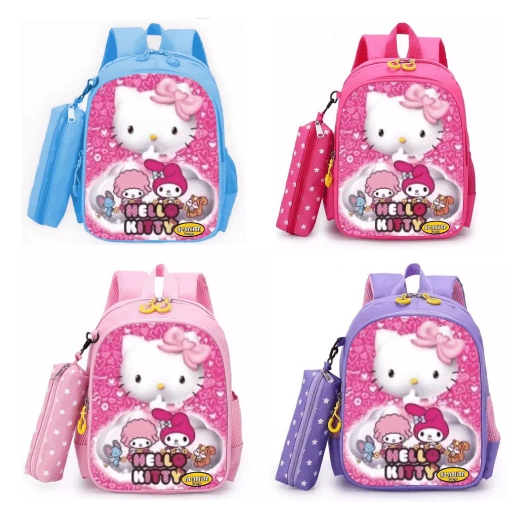 [RAMADHAN SALE] Promo Ransel Anak Sekolah Ransel 2 in 1 TAS TK SD SMP SMA Tas Anak Tas Cewek Cowok Terbaru Motif Hello Kitty