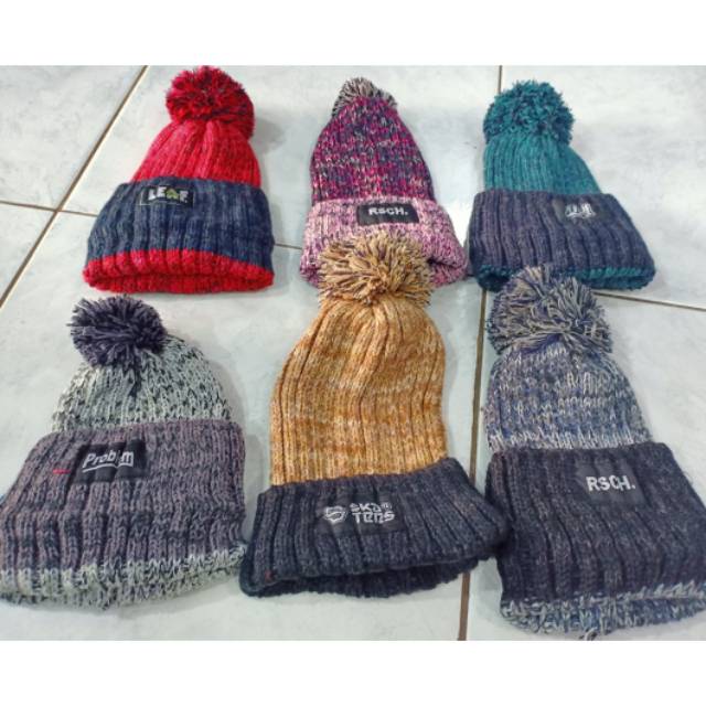 Topi Kupluk jambul anak dan dewasa Kupluk fashion wanita dan pria