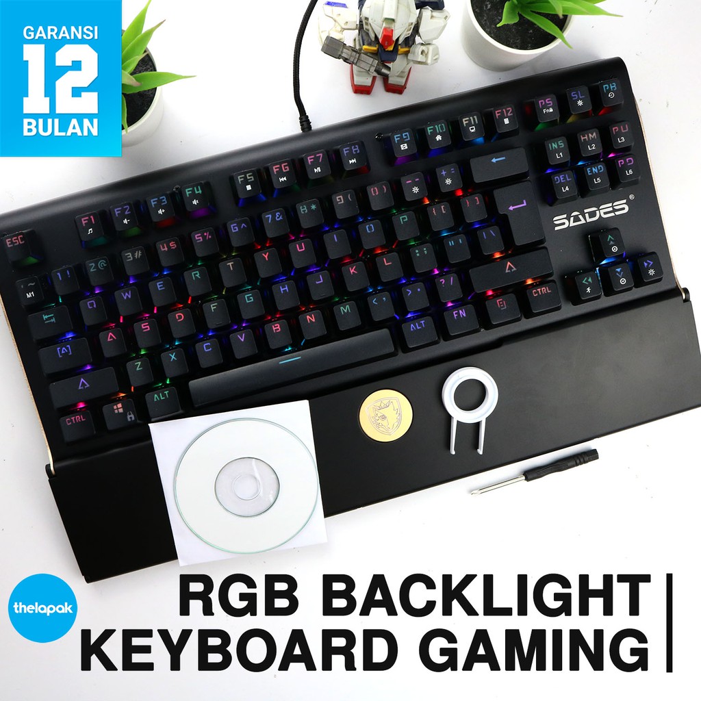 Keyboard Gaming Sades Keyboard Shield Garansi Resmi / Keyboard / Keyboard Gaming / Keyboard USB