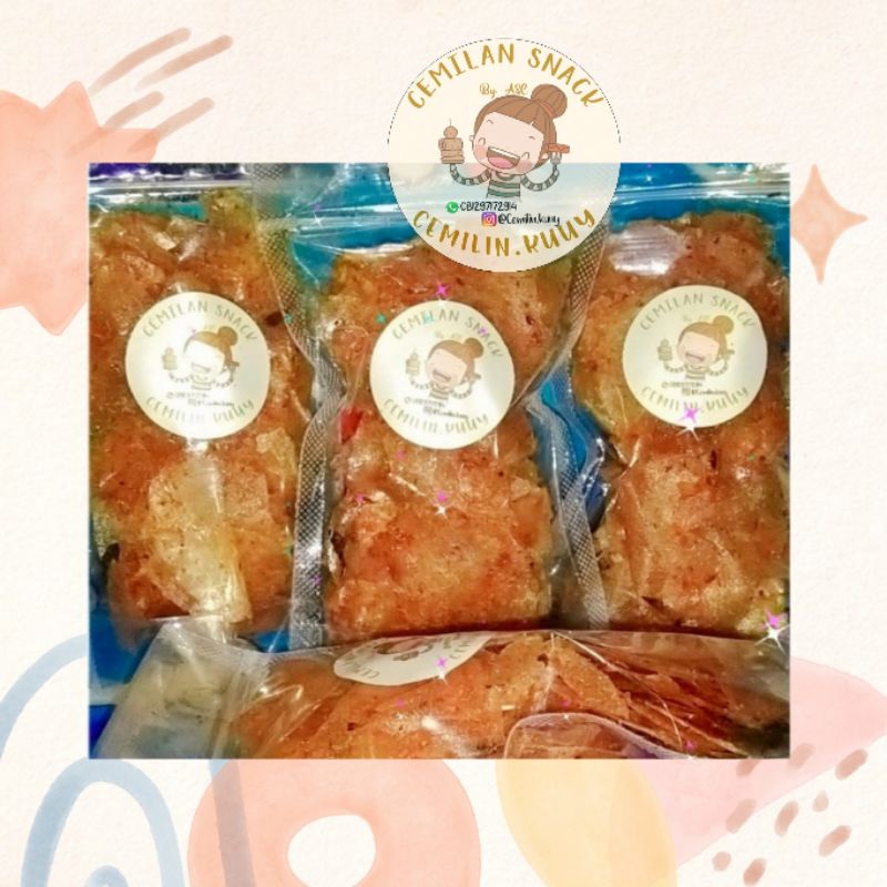 

Keripik kaca extra pedas 100gr/kripik kaca pedas daun jeruk/pikca pedas/seblak keripik/keripik seblak