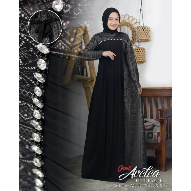 Gamis Avelea NK / Kebaya Gamis Pesta Modern / Kebaya Kondangan / Dress Brokat