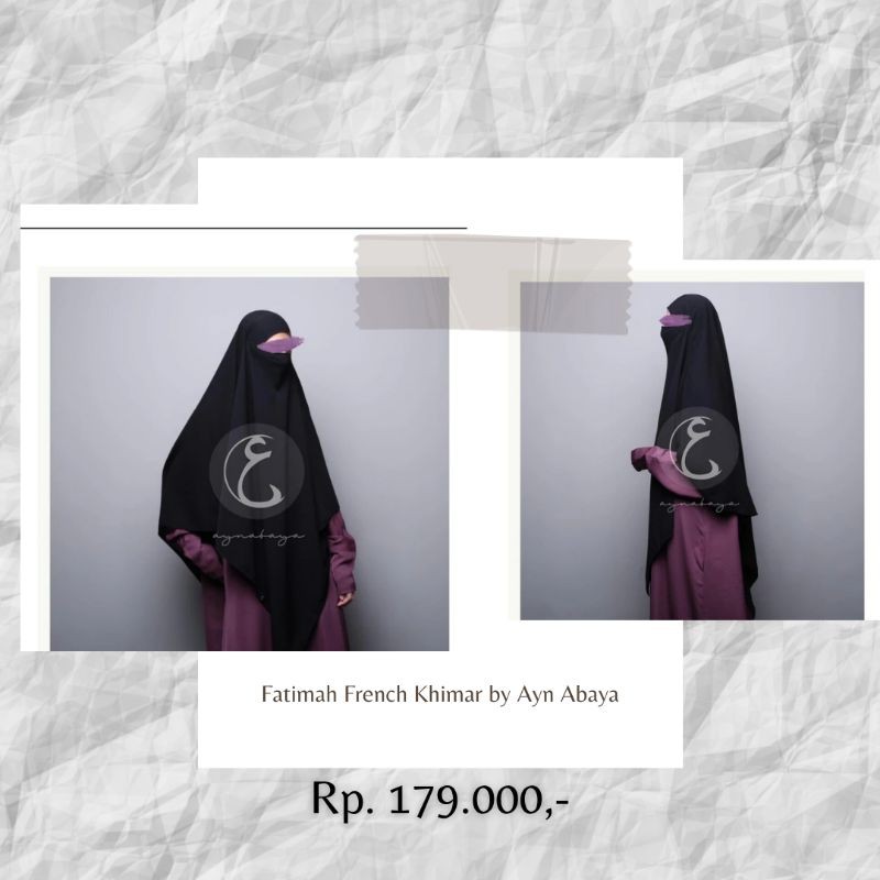 Preloved Fathimah French Khimar by Ayn Abaya