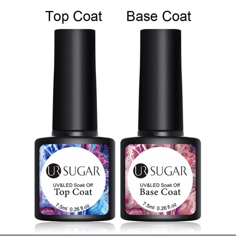 UR SUGAR top coat base coat 7.5ml PREMIUM halal ingredients uv led soak off gel polish ur sugar