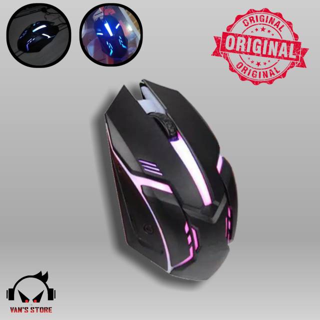 MOUSE GAMING KABEL MURAH BERKUALITAS BAGUS LAMPU LED