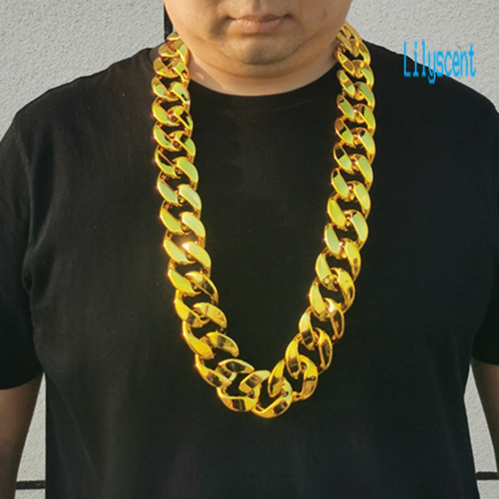 Kalung Rantai Besar Bahan Resin Gaya Hip Hop Untuk Pria