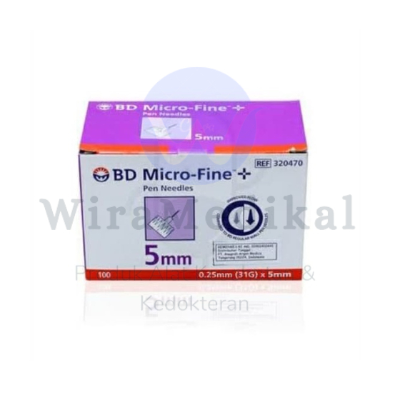 Jarum Insulin Microfine BD Micro-Fine 0,25mm x 5mm Ungu 31G Ultrafine