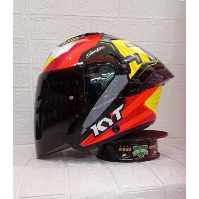 KYT HELM NFJ JAUME MASIA/VISOR HITAM