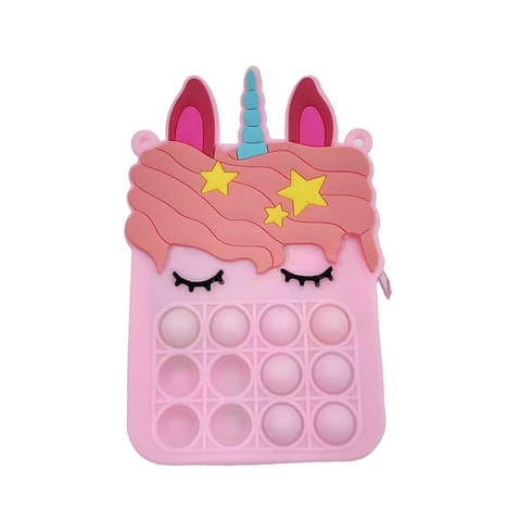 TAS SLEMPANG POP IT UNICORN 14 CM