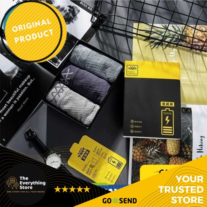 Boxer Mambo 5D | Boxer Magnetic All Size | Boxer Pria Sehat isi 3 pcs