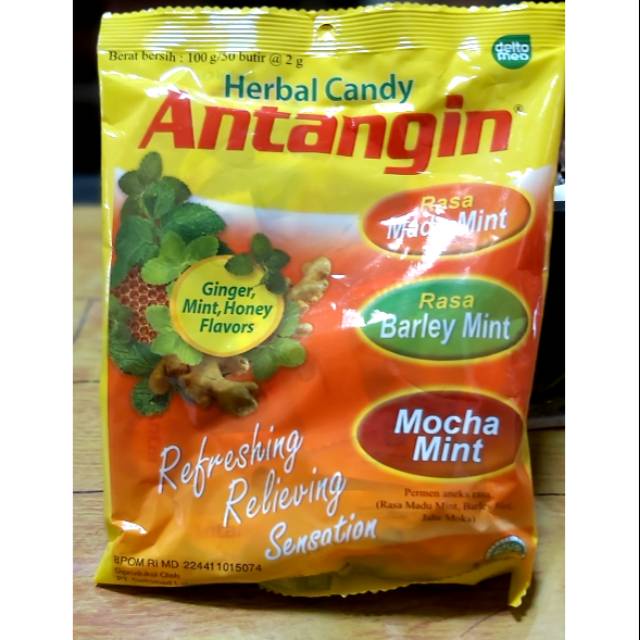 

Antangin Herbal Candy 100gram (50 butir) grosir toko snack