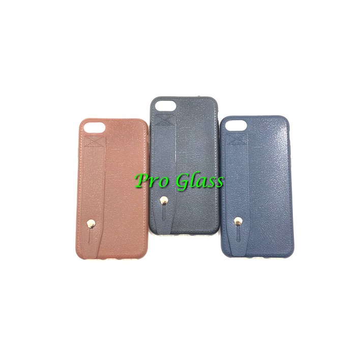 C113 Iphone 7 / 8 / 7+ / 8+ Silicone Leather Premium Case + Holder