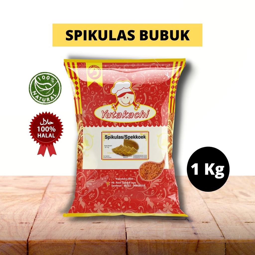 

Spikulas 1 Kg Yutakachi / Spekkoek Spikuk Spekoek Spikoe Spekulas Speculaas Spekuk / Bahan Kue