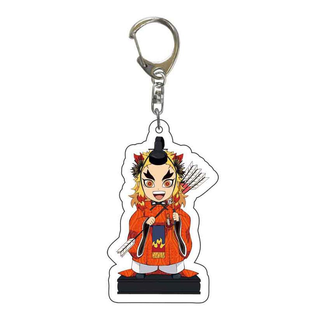 NEEDWAY Needway Demon Slayer Gantungan Kunci Tanjirou Hadiah Model Patung Miniatur Scultures Kyoujurou Key Ring