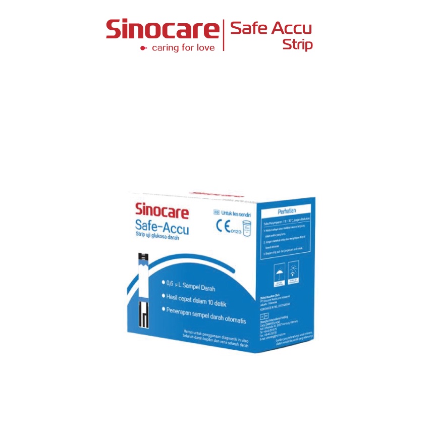 Strip Uji Gula Darah Sinocare Safe-Accu