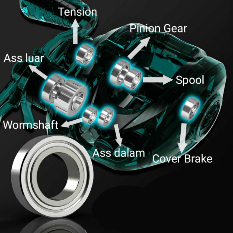 Bearing set kastking crixus armor x & crixus + (Upgrade 7+1 bearing)