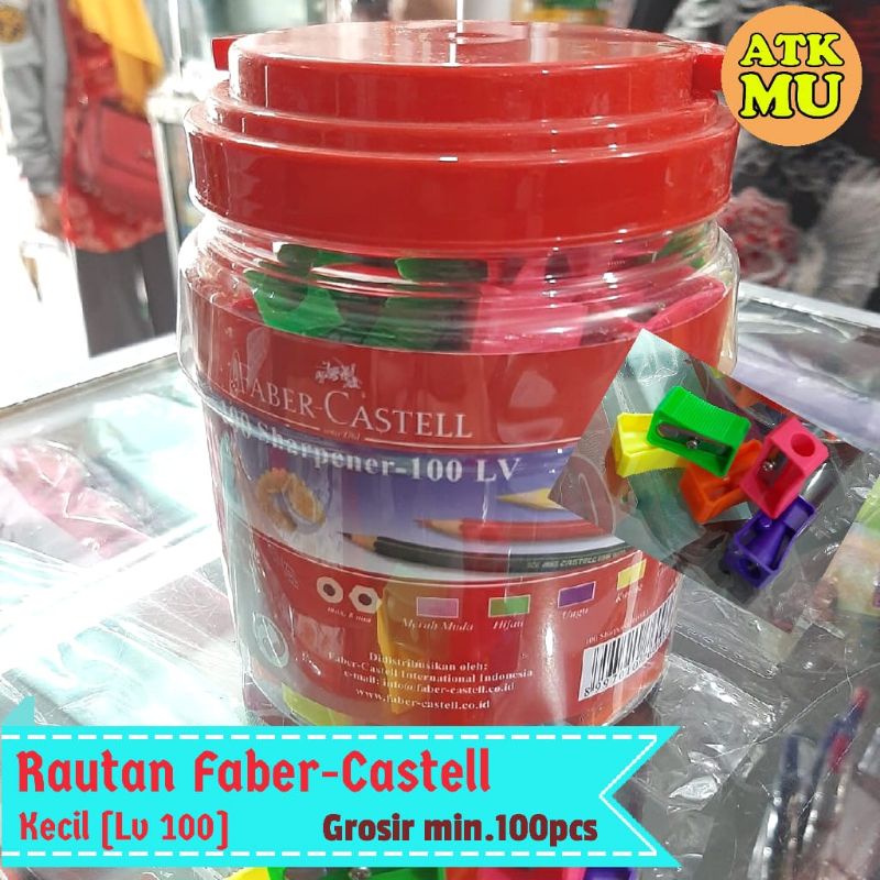 

Rautan Faber-Castell 100Lv Kecil/Sharpener [Grosir Min.100pcs]