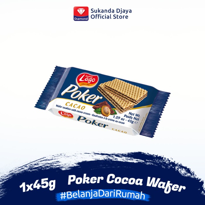 

504Omekho Lago Wafer Poker Cocoa 45 G Jy60Jhh