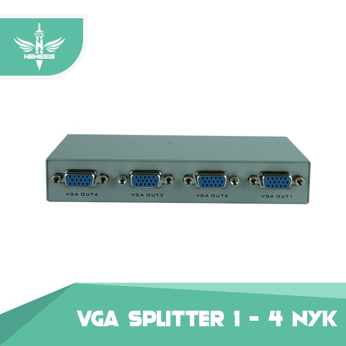 NYK VGA Splitter 4Port 1-4 Metal