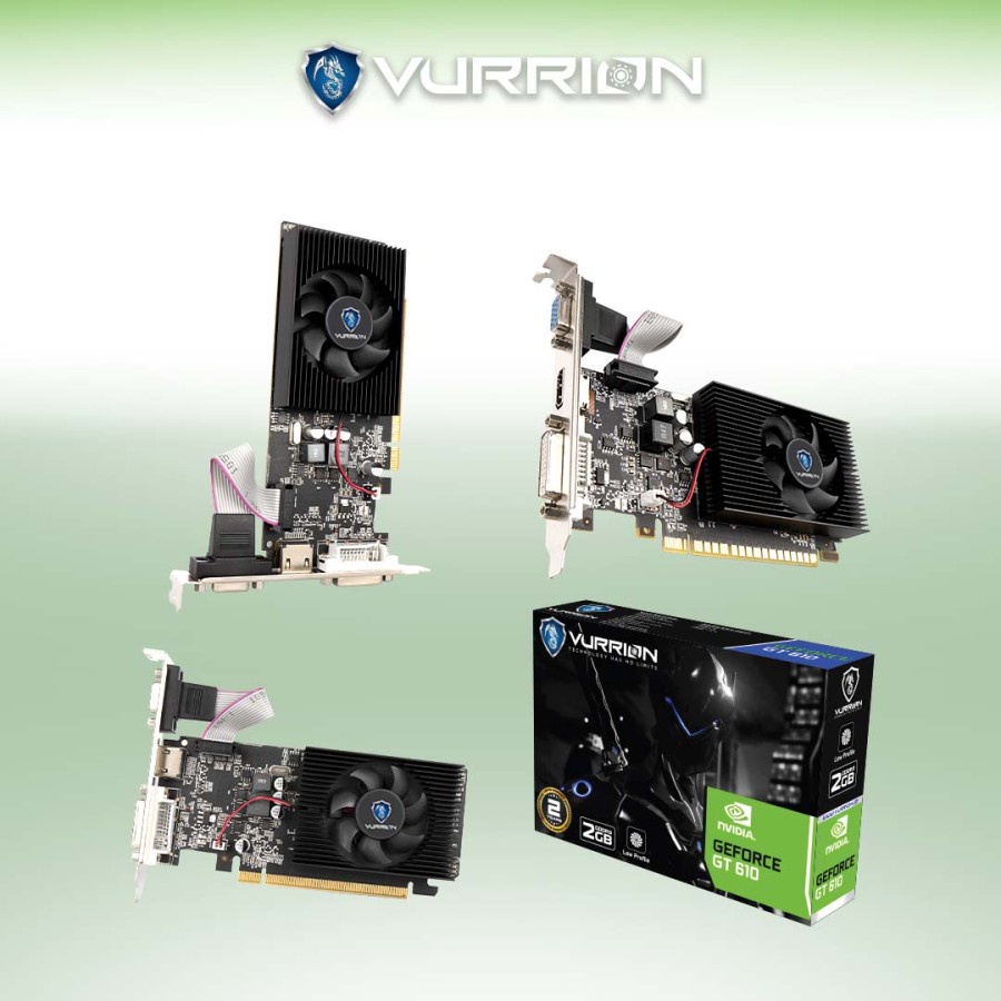 VGA NVIDIA VURRION GT 610 / GT610 LP 2GB DDR3 64-BIT