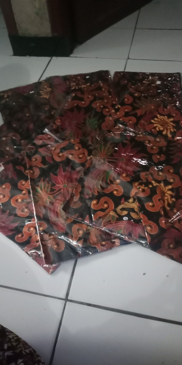 Batik Couple Keluarga Sania Ruffle Ori Ndoro Jowi Dnt Motif Sekar