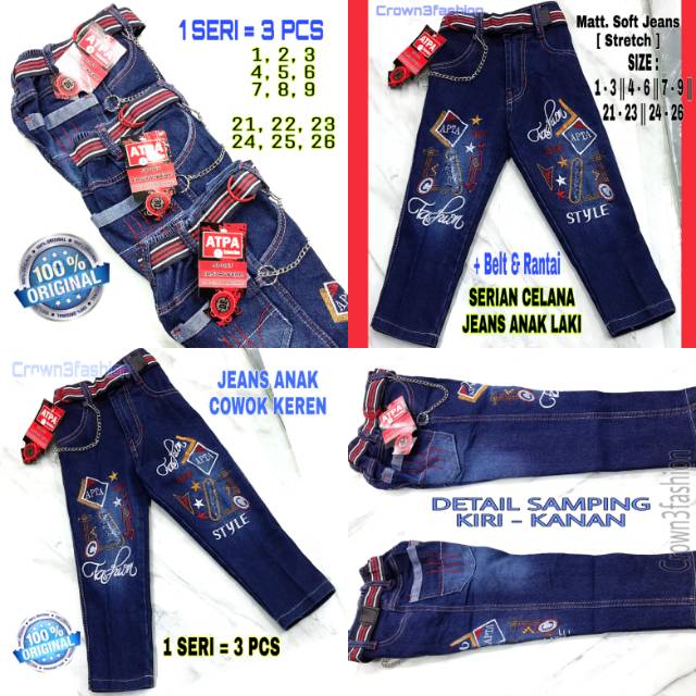 Celana Jeans Anak Laki Serian Terbaru ^COD OK