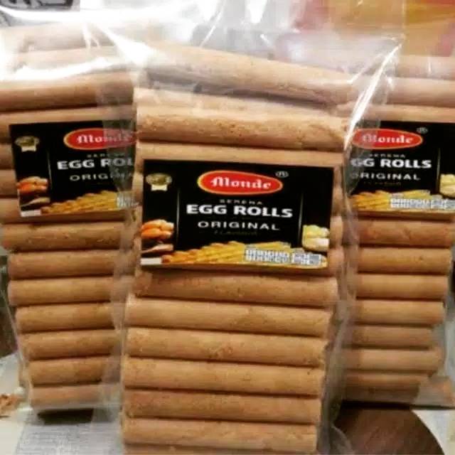 

Monde Eggroll 200gram Free Bubblewrap atau Tambahkan Duz/ Snack Kiloan Asli Monde Serena Egg roll 200 gram