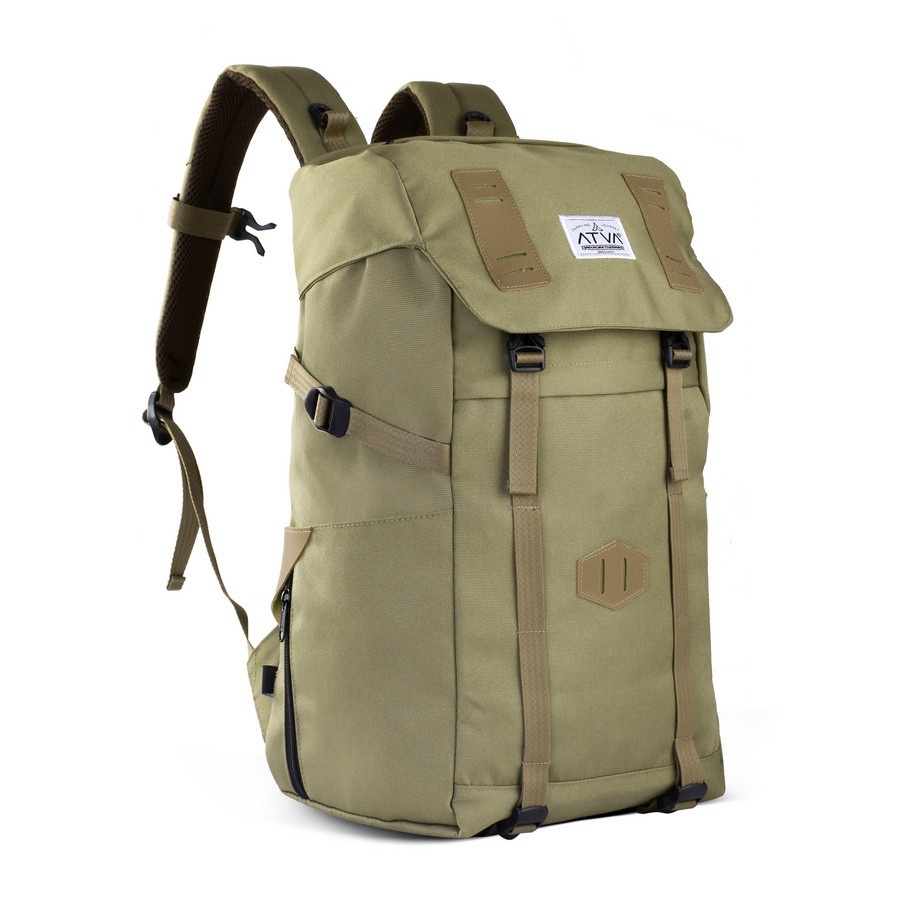 BORA KHAKI ORIGINAL x ATVA Tas Ransel Casual Pria Daily Backpack Kuliah Kampus Kerja Kantor Sekolah SMA SMK Remaja Dewasa Tas Punggung Laptop Ukuran Besar 14 Inch Bagpack Distro Tas Jalan Traveling Premium Outdoor Travel Bag Keren Terbaru Kekinian Branded