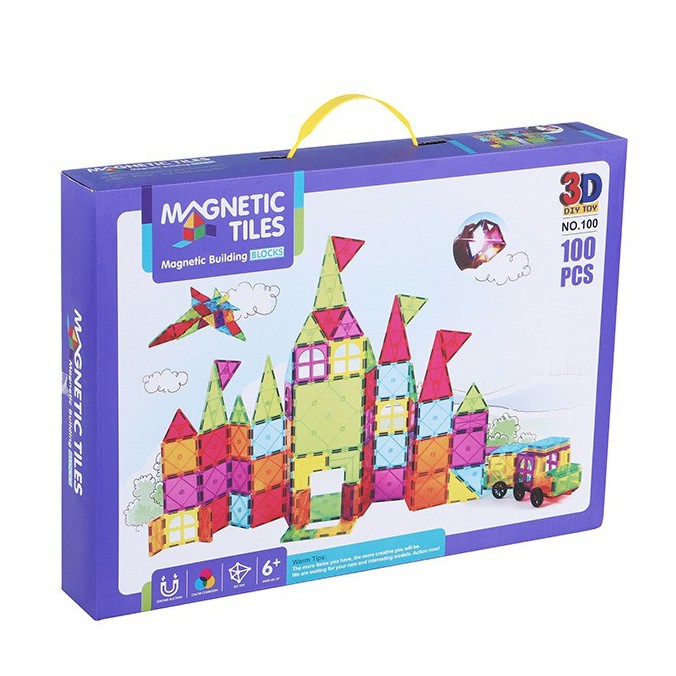 Magnetic Tiles Building Blocks 100 pcs