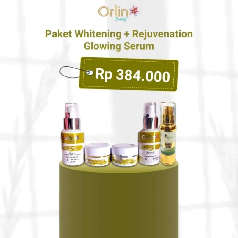 KRIM PEMUTIH WAJAH SERUM GLOWING ORLIN BEAUTY BPOM GRATIS ONGKIR
