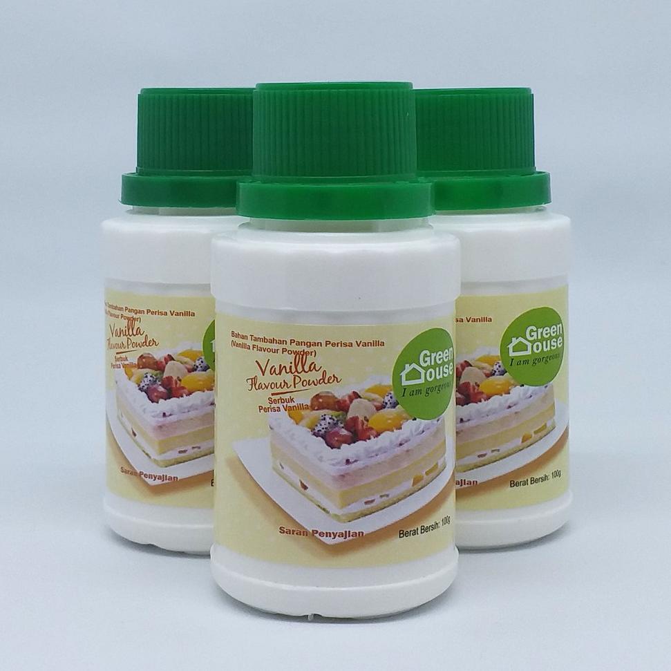 

(PROMO 8SC41) Vanilla Flavour Powder 100gr - Green House ✾