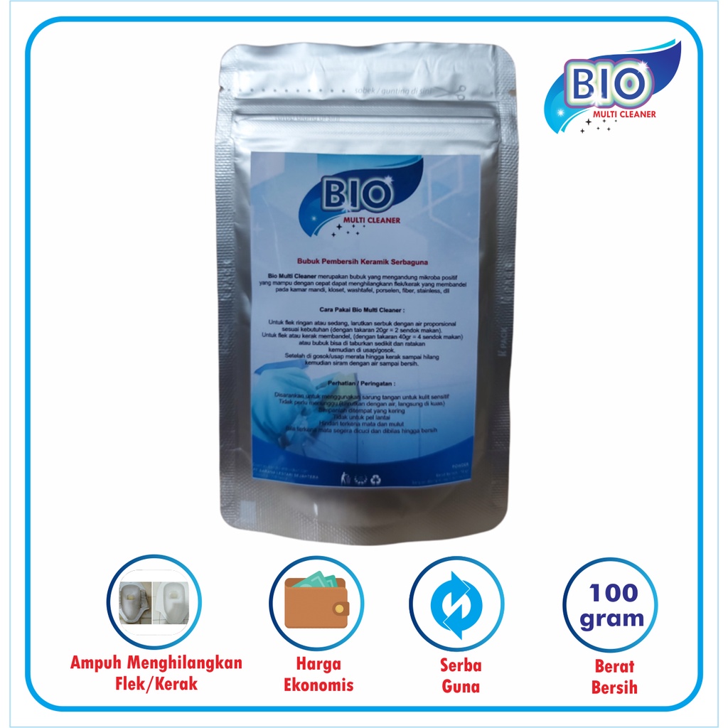 Bio Multi Cleaner Pembersih keramik / Pembersih lantai keramik toilet - 100gr