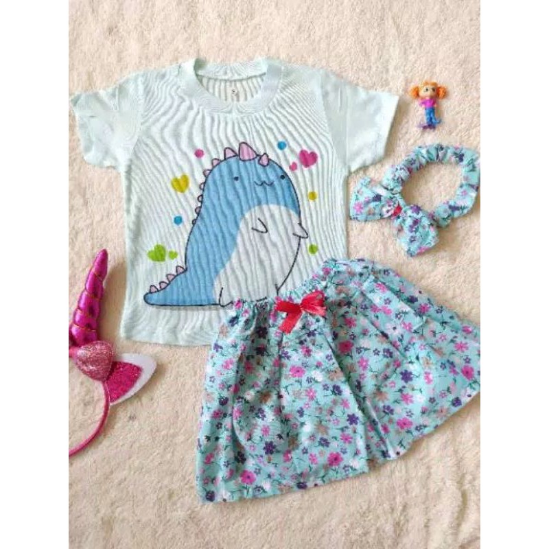 Setelan Lala Set Free Headband (6-12 bulan)