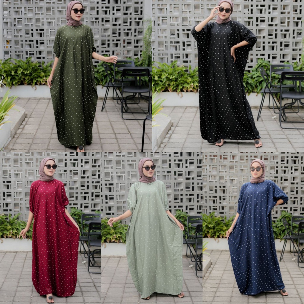 Kaftan Zolla Homey dress Daster Murah Rayon Viscose Baju Wanita Resleting Busui