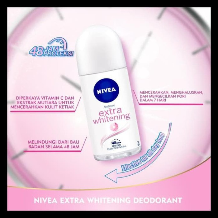 PROMO NIVEA BRIGHTENING ROLL ON 50 (BESAR)/NIVEA ROLL ON/NIVEA/ROLL ON