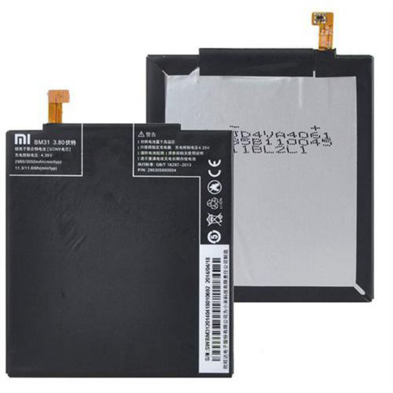 XIAOMI MI 3 BM31 BATERAI ORIGINAL REAL KAPASITAS 3900 MAH