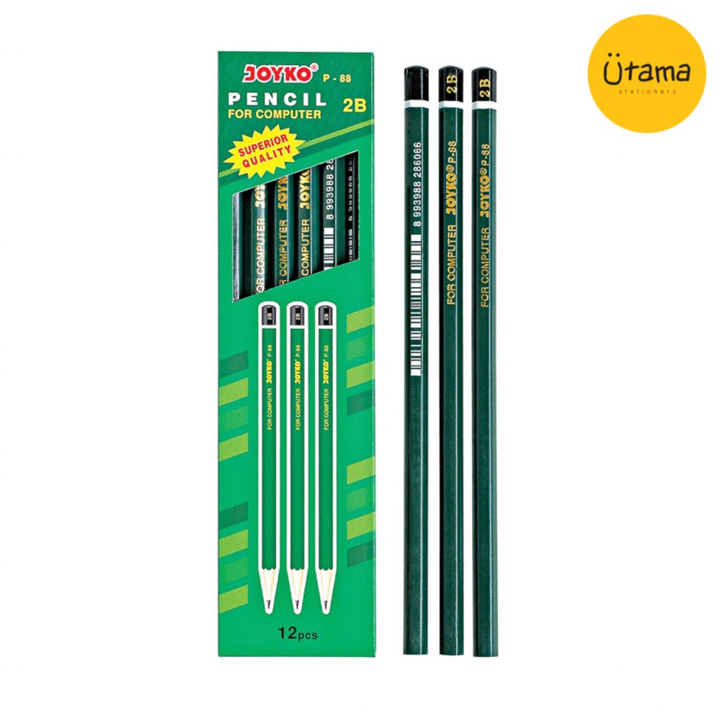 

Pensil Joyko P-88 2B Satuan/Pencil Ecer/Eceran (GROSIR 12PC @730) (untuk komputer)